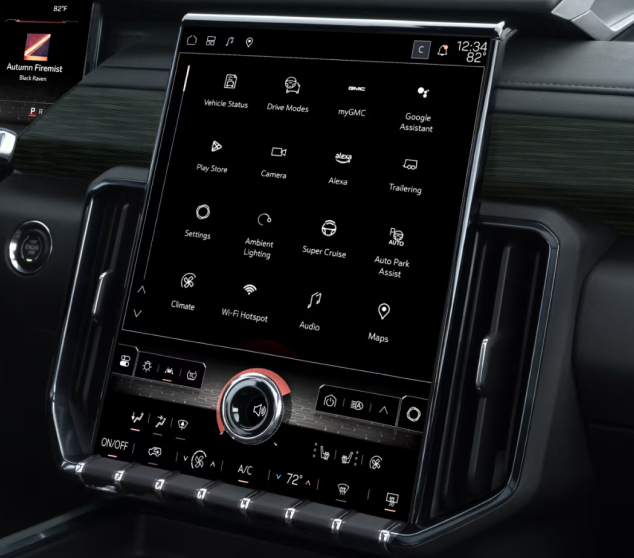 15” DIAGONAL PREMIUM GMC INFOTAINMENT SYSTEM