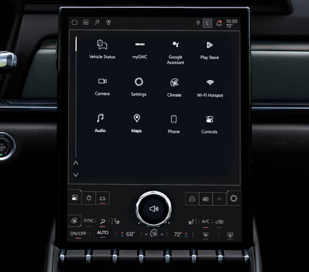 15" DIAGONAL PREMIUM GMC INFOTAINMENT SYSTEM 